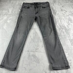 Paige Federal Slim Straight Jeans Women 31 Gray Mid Rise Preppy Minimalist